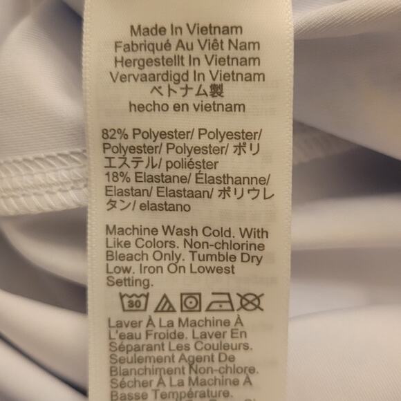 J. Crew Factory - Full-zip active multicolor blue white hoodie - Size Small - Picture 6 of 6